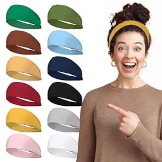 图片 lotus78,12 Pack Headbands for Women