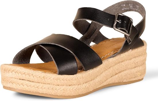 图片 Amazon Essentials Women's Flatform Espadrille Sandal