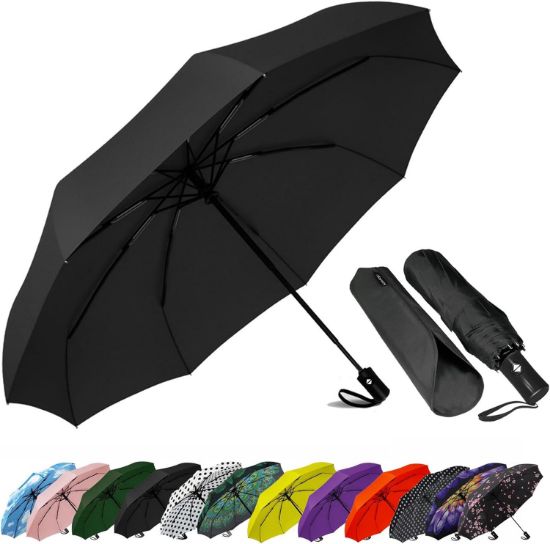 图片 SIEPASA Windproof Travel Compact Umbrella-Automatic Umbrellas for Rain-Compact Folding Umbrella, Travel Umbrella Compact, Small Portable Windproof Umbrellas for Men Women Teenage.
