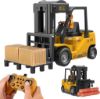 图片 Remote Control Forklift Cranes 6 Channel 2 Mode RC Forklift Truck with Spray Sound and Lights Construction Toys 2.4Ghz 1:24 Scale Truck Toy for Toddler Kids for 3-7 Boys and Girls
